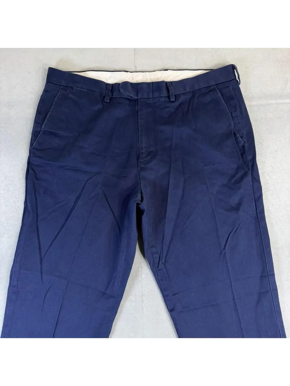 J.Crew Bowery Chino Pants Mens 33x32 Blue Classic Fit Straight Leg Stretch